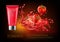Cosmetic facial foam products red color