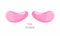 Cosmetic hydrogel pink eye patch jar. Cosmetic product for skin. Patches under the eyes. ollagen mask. Korean cosmetics. Facial