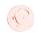 Cosmetic liquid gel drop. Clear pink face serum, eye cream texture. Transparent cosmetic product  swatch
