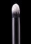 Cosmetic makeup eyeshadow brush isolated on a black background