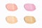 cosmetic makeup swatch smudge liquid texture foundation primer product with beauty fashion skincare, cc cream