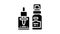 cosmetic oil for facial skin glyph icon animation