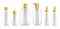 Cosmetic package mockup bottles product set