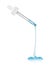 Cosmetic pipette with transparent gel on white background