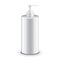 Cosmetic plastic bottle with dispenser pump