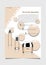 Cosmetic poster ad, skincare set for magazine concept design