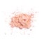 Cosmetic powder beige color crushed