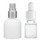 Cosmetic serum vector bottle Glass dropper essence