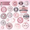 Cosmetics labels and badges