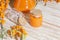 Cosmetology, traditional alternative medicine, herbal medicine, natural sea buckthorn vegetable oil in a glass jar on a table