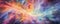 Cosmic Burst: dynamic panorama featuring explosive bursts of cosmic energy, swirling nebulae panorama