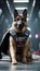 Cosmic Canine Guardian: German Shepherd\\\'s Watchful Role Across Galactic Dimensions