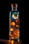 Cosmic Captivation: Stars of the Solar System Encased in a Bottle. created with Generative AI