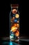 Cosmic Captivation: Stars of the Solar System Encased in a Bottle. created with Generative AI