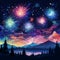 Cosmic Crescendo: Celestial Fireworks Lighting up the Sky