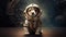 Cosmic Cuteness: The Tiny and Adorable Astronaut Puppy Strikes a Model Pose