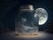 Cosmic Elegance: Moonlight Preserved in a Jar