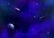 Cosmic galaxy background with nebula, milky way.