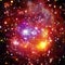 Cosmic galaxy background. Stars and cosmic gas.The elements of this image furnished by NASA