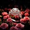 A_cosmic_garden_with_roses_arranged with ring