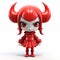 Cosmic Jester: The Red Character Doll From Anime