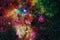Cosmic landscape. Nebula. Elements of this image furnished by NASA