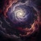 Cosmic Meander: Mesmerizing nebula-inspired patterns swirling through ancient galaxies