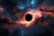 Cosmic mystery : the depths of a black hole in space, an enigmatic gravitational singularity shaping the fabric of the