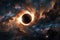Cosmic mystery : the depths of a black hole in space, an enigmatic gravitational singularity shaping the fabric of the