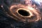 Cosmic mystery : the depths of a black hole in space, an enigmatic gravitational singularity shaping the fabric of the