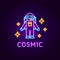 Cosmic Neon Label