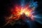 Cosmic Phenomenon: Supernova Explosion or Massive Asteroid Impact, Generative AI