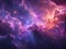 A cosmic scene using grainy gradients to depict a universe or a nebula