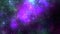 Cosmic symphony purple and green nebulae dance amongst glittering stars