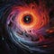 Cosmic Vortex: Journey to the Event Horizon