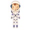 Cosmonaut cartoon character