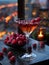 Cosmopolitan in a trendy Manhattan rooftop lounge