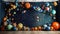 Cosmos magic ballon planets pattern with stars smash cake backdrop, anniversary, custom-made, colorfull