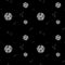 Cosmos, planets on a black background. Seamless pattern. Design for cards, clothes, fabrics, stationery