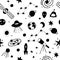 Cosmos space astronomy simple seamless pattern