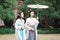 Cosplay Chinese classic beauty bestie best close friends in traditional ancient drama costume hanfu