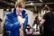 Cosplayer dressed as Newt Scamander