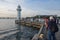 Cosplayers and photographers gather at Raffles Marina lighthouse in Singapore