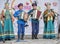 The Cossacks played the accordion,Cossack woman singing songs o