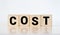 Cost, expense or company profit and loss concept