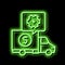 cost of logistics services neon glow icon illustration