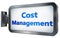 Cost Management on billboard background