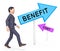 Cost Vs Benefit Signs Mean Comparing Price Against Value - 3d Illustration