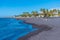 Costa Adeje, Spain, January 13, 2021: Playa el Beril at Tenerife