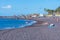 Costa Adeje, Spain, January 13, 2021: Playa el Beril at Tenerife